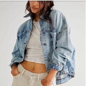 Free people - We the People opal swing denim jacket M worn once
